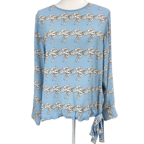 Herzen’s Angelegrnheit Tiger Silk Blouse 36‎ - Picture 1 of 10
